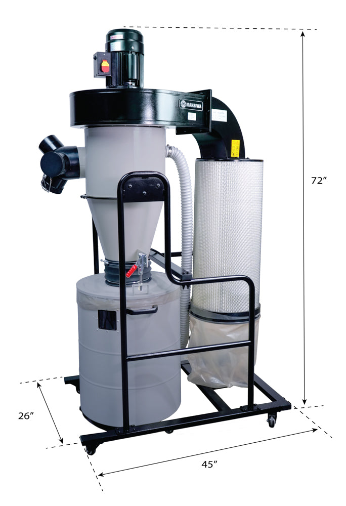 CY/3.C - 3HP Cyclone Dust Collector